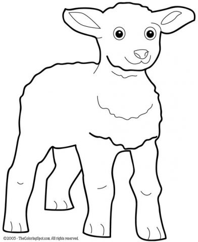 Lamb Coloring Page | Audio Stories for Kids | Free Coloring Pages