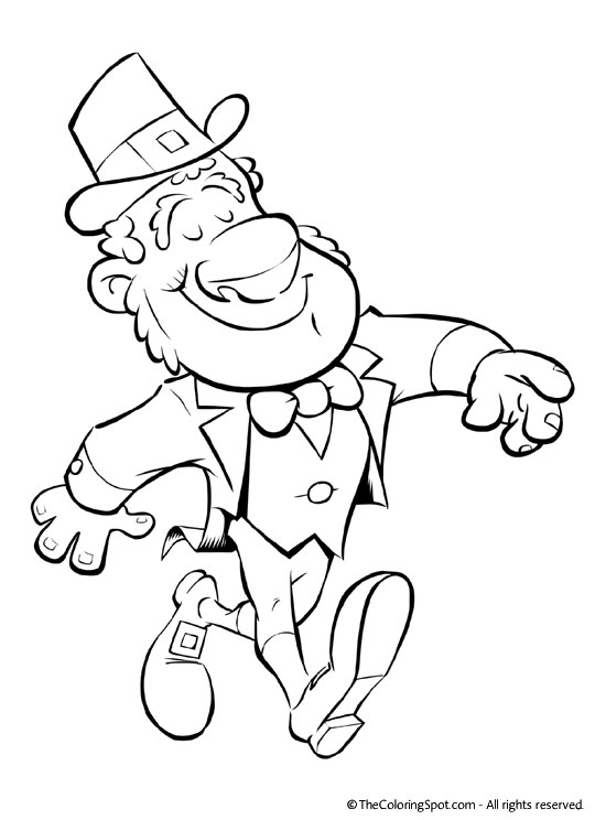 Leprechaun Coloring Page 2 | Audio Stories for Kids | Free Coloring ...