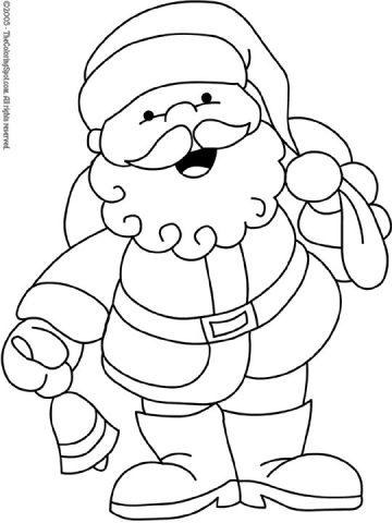 Santa Claus Coloring Page 2 | Audio Stories for Kids | Free Coloring