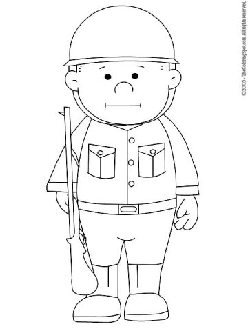 Soldier Coloring Page | Audio Stories for Kids | Free Coloring Pages ...