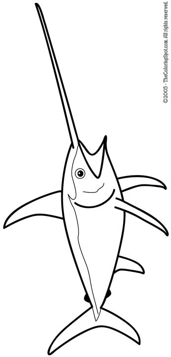 swordfish | Audio Stories for Kids | Free Coloring Pages | Colouring
