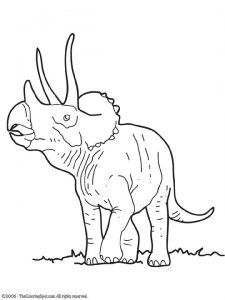 triceratops coloring page