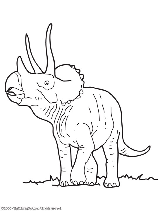 Triceratops Coloring Page | Audio Stories for Kids | Free Coloring