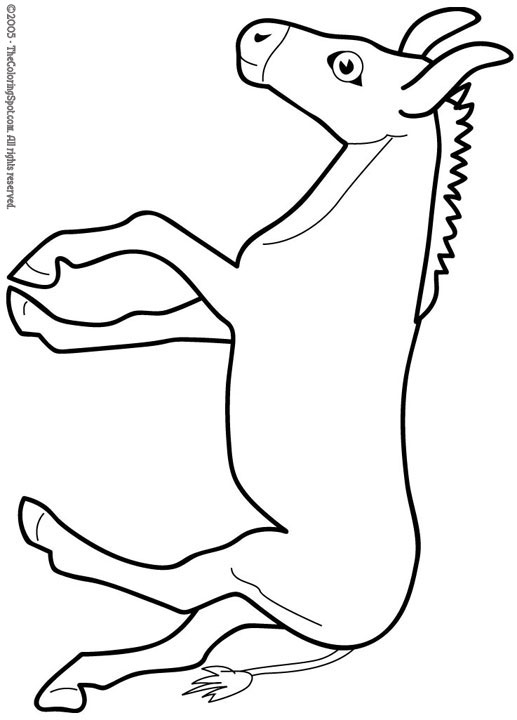 Burro Coloring Page | Audio Stories for Kids | Free Coloring Pages ...
