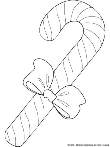 candy-cane-2 | Audio Stories for Kids | Free Coloring Pages | Colouring