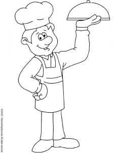 chef | Audio Stories for Kids | Free Coloring Pages | Colouring Printables