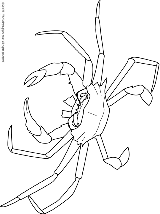 Crab Coloring Page 1 | Audio Stories for Kids | Free Coloring Pages