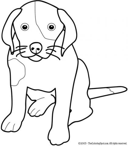 Dog Coloring Page 2 | Audio Stories for Kids | Free Coloring Pages ...