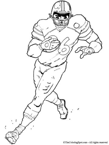 football-player | Audio Stories for Kids | Free Coloring Pages ...