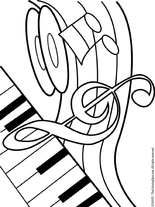 coloring pages for music class