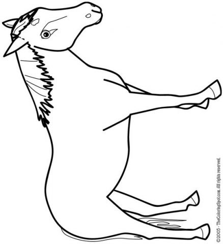 Horse Coloring Page 1 | Audio Stories for Kids | Free Coloring Pages