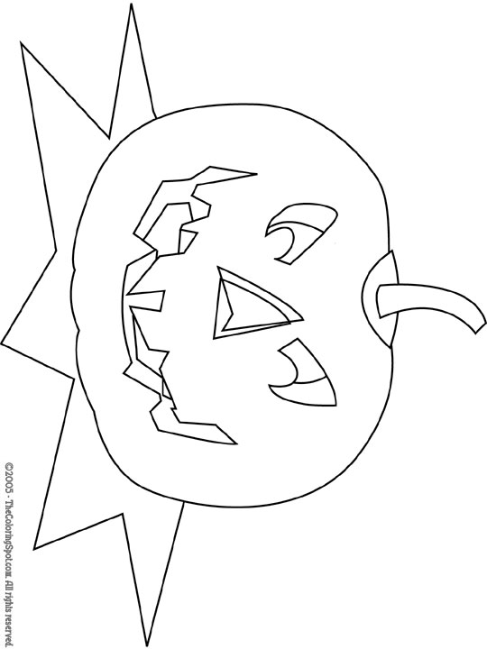 Jack-o'-lantern Coloring Page 3 | Audio Stories for Kids | Free
