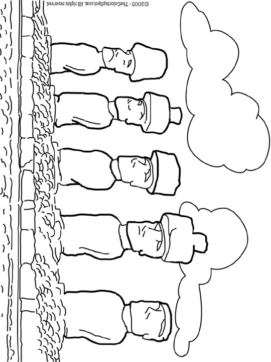 Moai Statues Easter Island Coloring Page Audio Stories For Kids Free Coloring Pages Colouring Printables