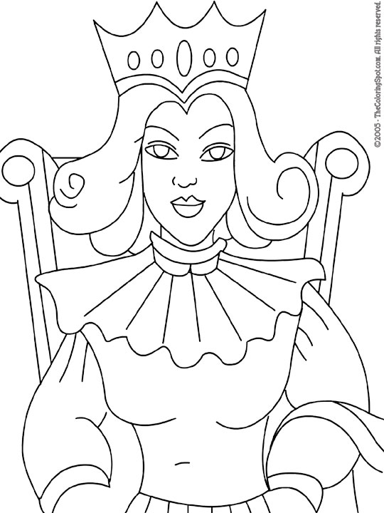 Queen Coloring Page Audio Stories For Kids Free Coloring Pages Colouring Printables